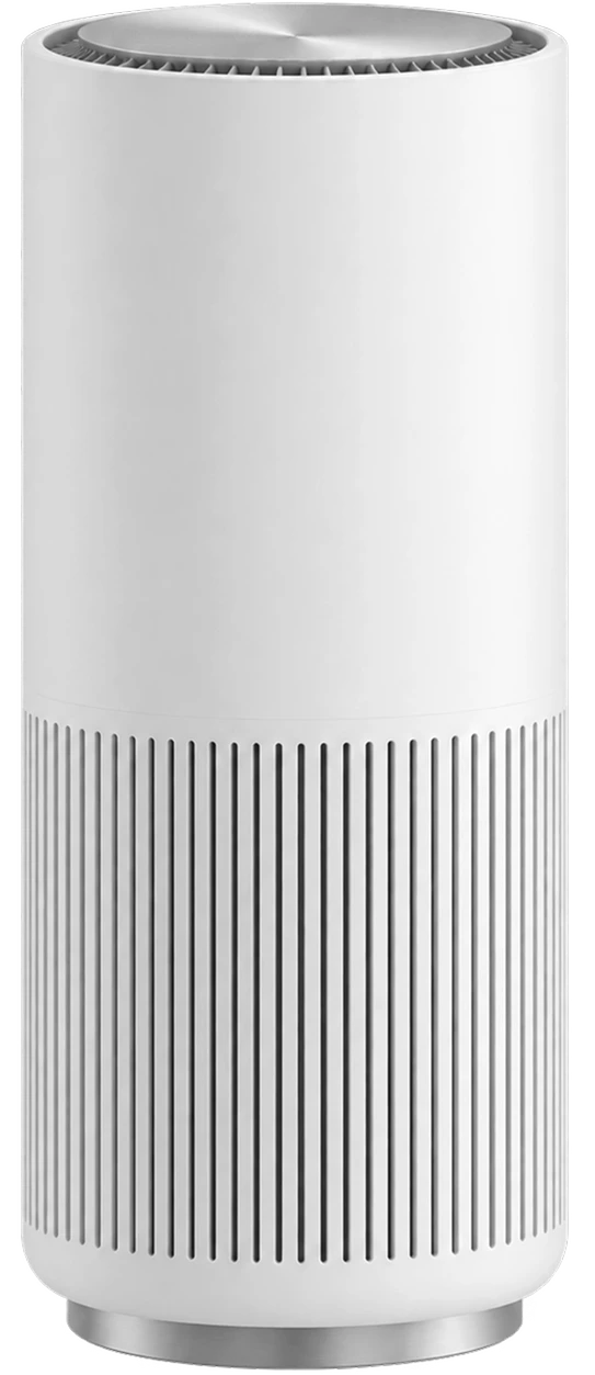 Close-up of the white air-object concept and its vertical vents